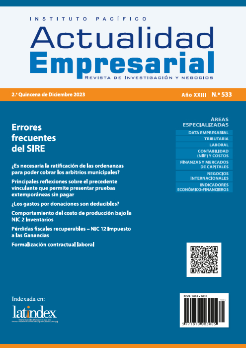 Determinación del impuesto de alcabala