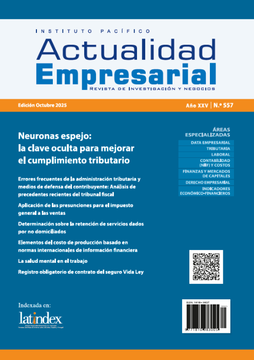 Aplicación de las presunciones para el impuesto general a las ventas