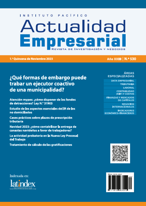 ¿Qué formas de embargo puede trabar el ejecutor coactivo de una municipalidad?