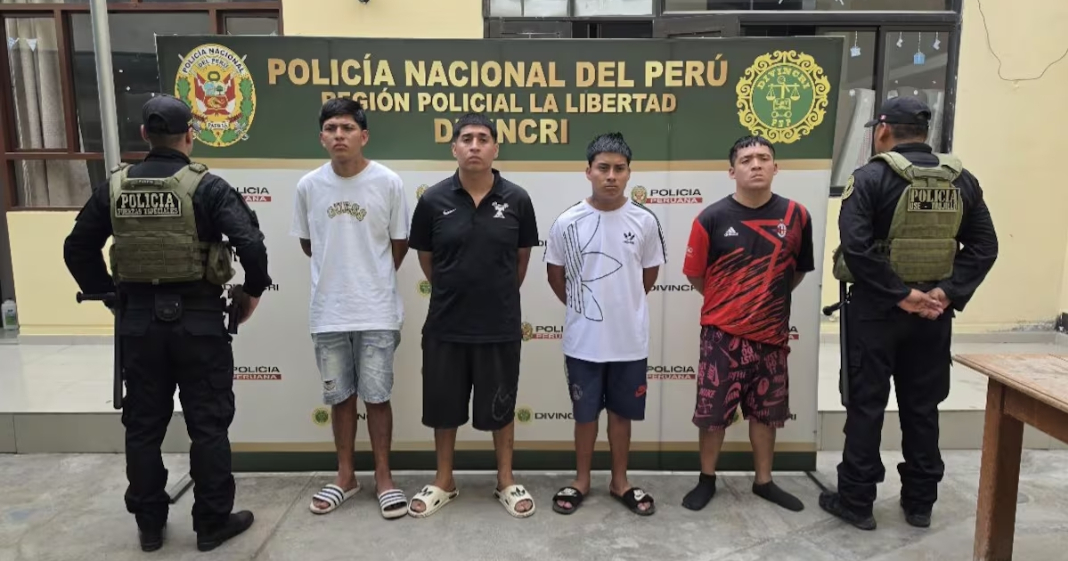 PNP captura a cinco presuntos implicados en secuestro y cuádruple crimen en Trujillo