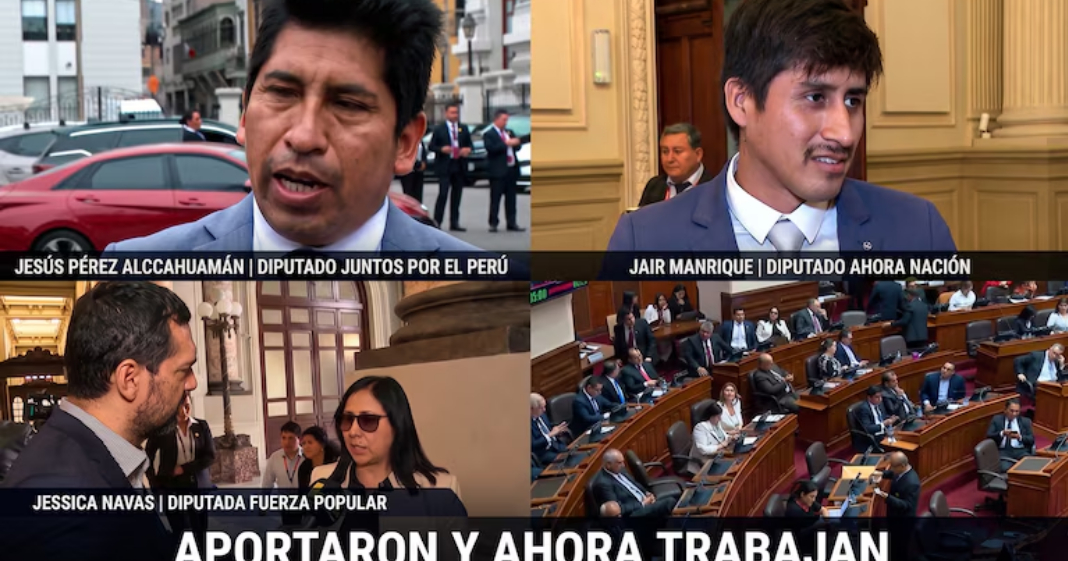 Diputados y senadores contrataron a sus aportantes de campaña con sueldos que llegan hasta más de S/14 mil