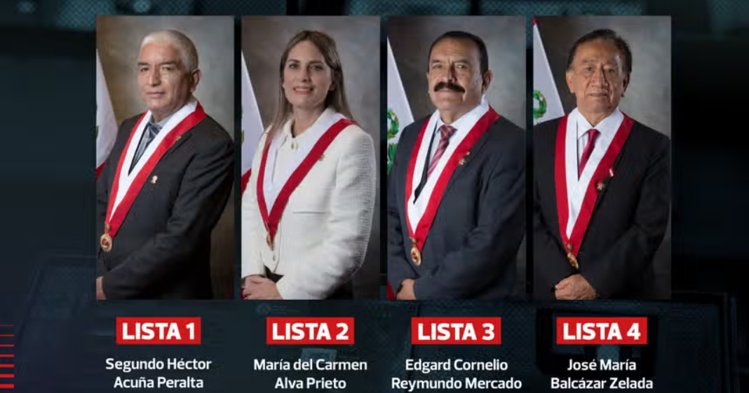 Cuatro candidatos buscan suceder a José Jerí: ¿quiénes son y cuál es su recorrido parlamentario?