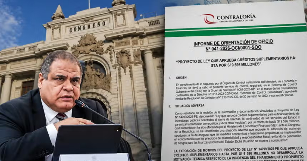Contraloría alerta falta de sustento técnico en ampliación presupuestal del MEF por más de S/9.500 millones