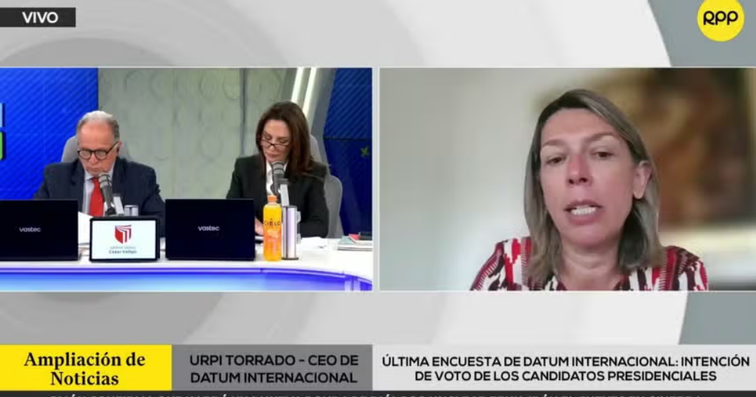Uno de cada tres peruanos acudirá a votar motivado por la "rabia", señala Urpi Torrado