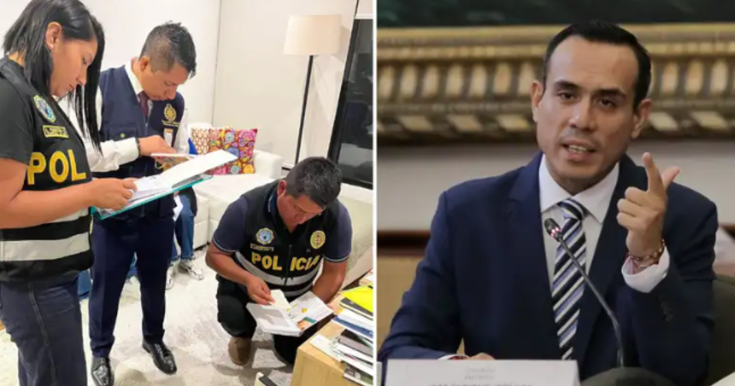 El MP allanó inmuebles del entorno de José Jerí por presuntas contrataciones irregulares