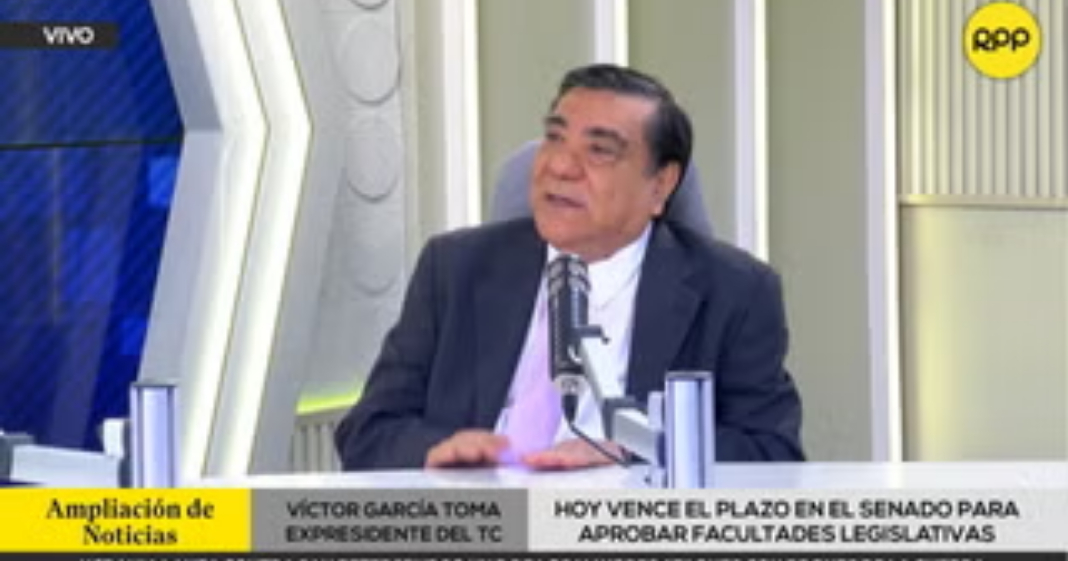 Víctor García Toma: "El Senado es un órgano de revisión y tiene la facultad de modificar la propuesta de la Cámara de Diputados"