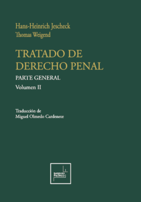 Portada de Tratado de Derecho Penal Parte General - Volumen II