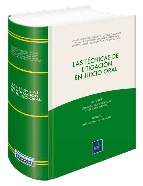 Portada de Las técnicas de litigación en juicio oral