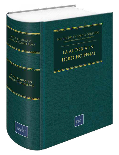 Portada de La autoría en derecho penal