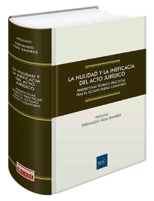 Portada de La nulidad y la ineficacia del acto jurídico